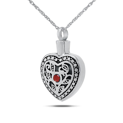October w/ Opal Stainless Steel Keepsake